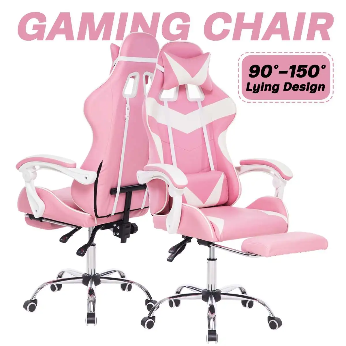 Gaming Chairs Office Chair 150 Degree Reclining Computer Chair Comfortable Executive Computer Seating Racer Recliner PU Leather
Gaming Chairs Office Chair 150 Degree Reclining Computer Chair Comfortable Executive Computer Seating Racer Recliner PU Leather