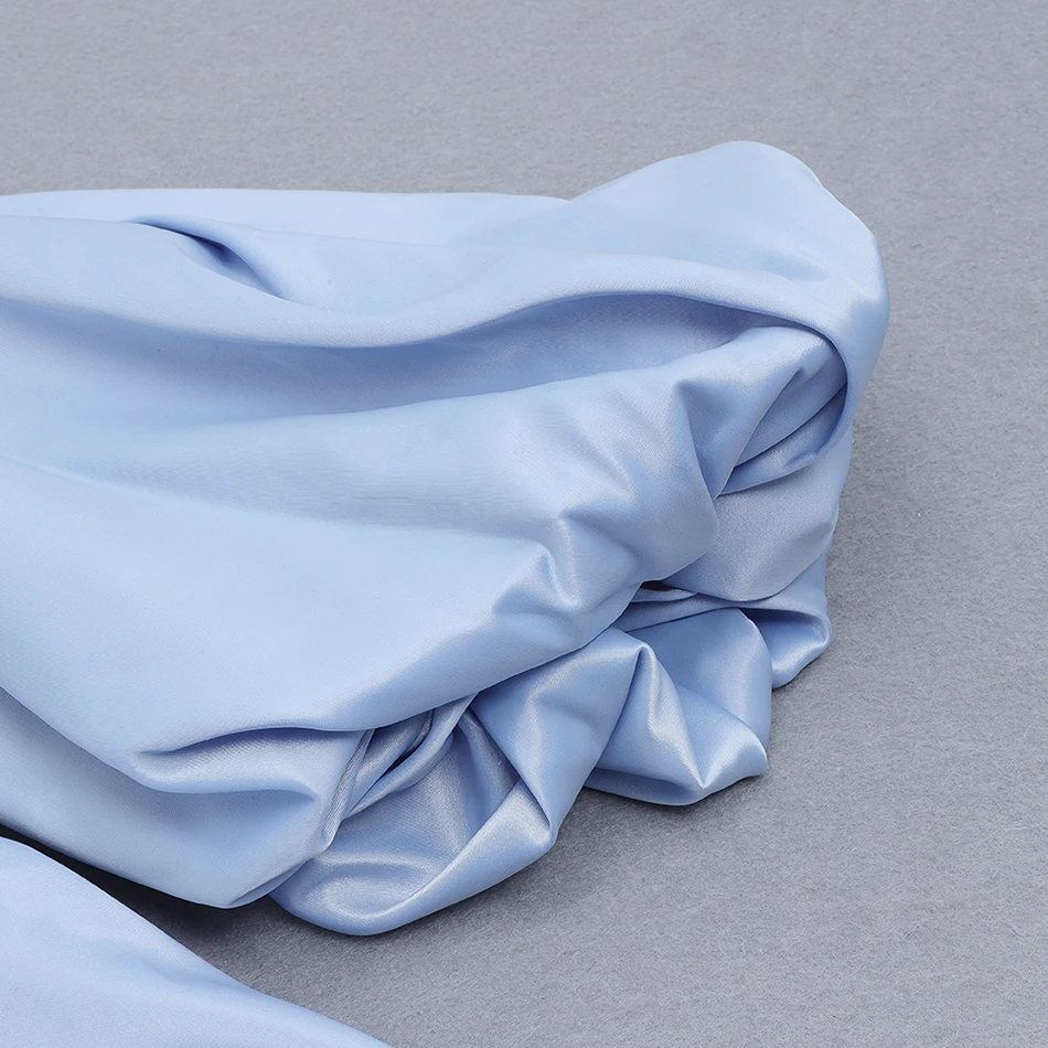 Summer Women's Sexy Card Shoulder Puff Sleeve Sky Blue Split Midi Dress 2021 New Elegant Designer Club Party Dress Vestido 
Summer Women's Sexy Card Shoulder Puff Sleeve Sky Blue Split Midi Dress 2021 New Elegant Designer Club Party Dress Vestido