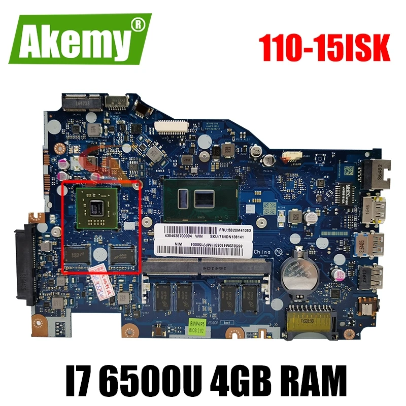 Для Lenovo 110-15ISK ноутбук материнская плата BIWP4 / P5 LA-D562P процессор i7 6500U 4 Гб ОЗУ, графический процессор R5 M430 2G 100% тест для работы; Бесплатная достав...
Для Lenovo 110-15ISK ноутбук материнская плата BIWP4 / P5 LA-D562P процессор i7 6500U 4 Гб ОЗУ, графический процессор R5 M430 2G 100% тест для работы; Бесплатная достав...
