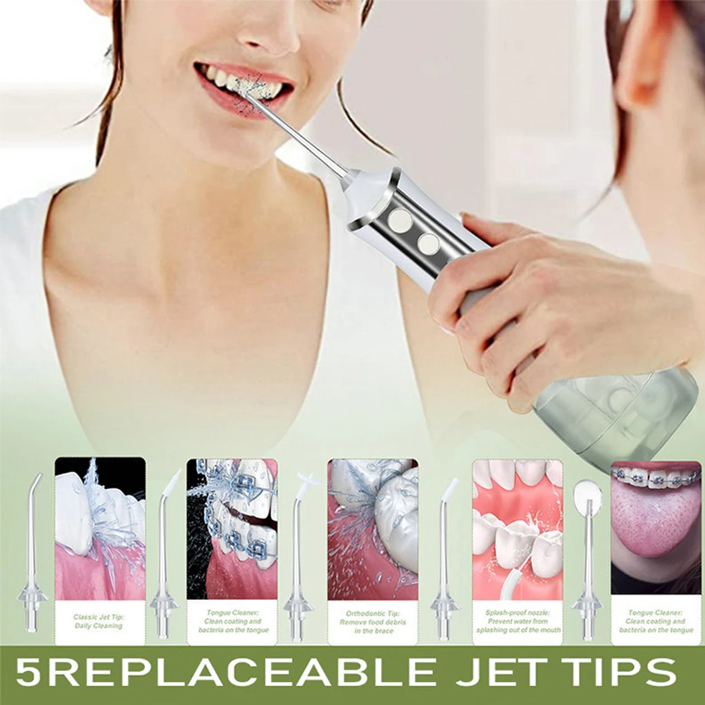 Tooth Irrigator 5W 300ml Electric IPX6 Waterproof Mouth Water Jet USB Rechargeable Portable Cleaning Electric Tooth Scaler
Tooth Irrigator 5W 300ml Electric IPX6 Waterproof Mouth Water Jet USB Rechargeable Portable Cleaning Electric Tooth Scaler