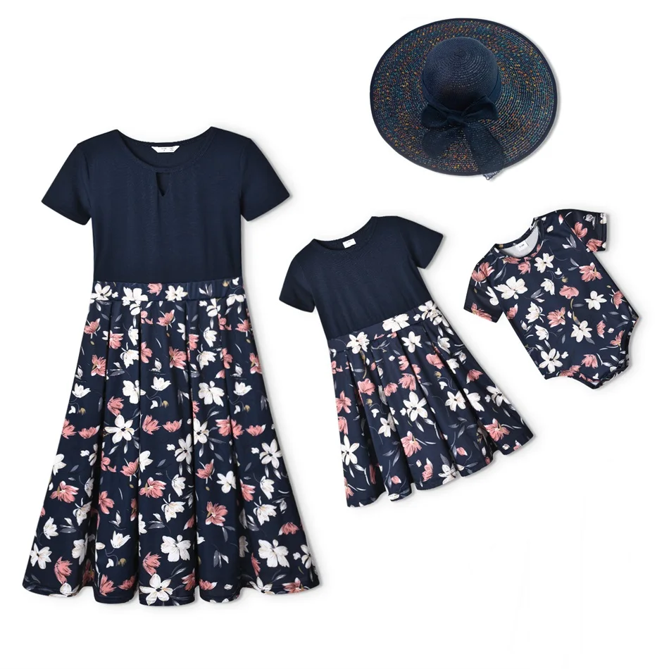 Flower Print Mother Daughter Matching Dresses Family Set Mom Mum Baby Mommy and Me Clothes Short Sleeve Women Girls Dress Summer
Flower Print Mother Daughter Matching Dresses Family Set Mom Mum Baby Mommy and Me Clothes Short Sleeve Women Girls Dress Summer