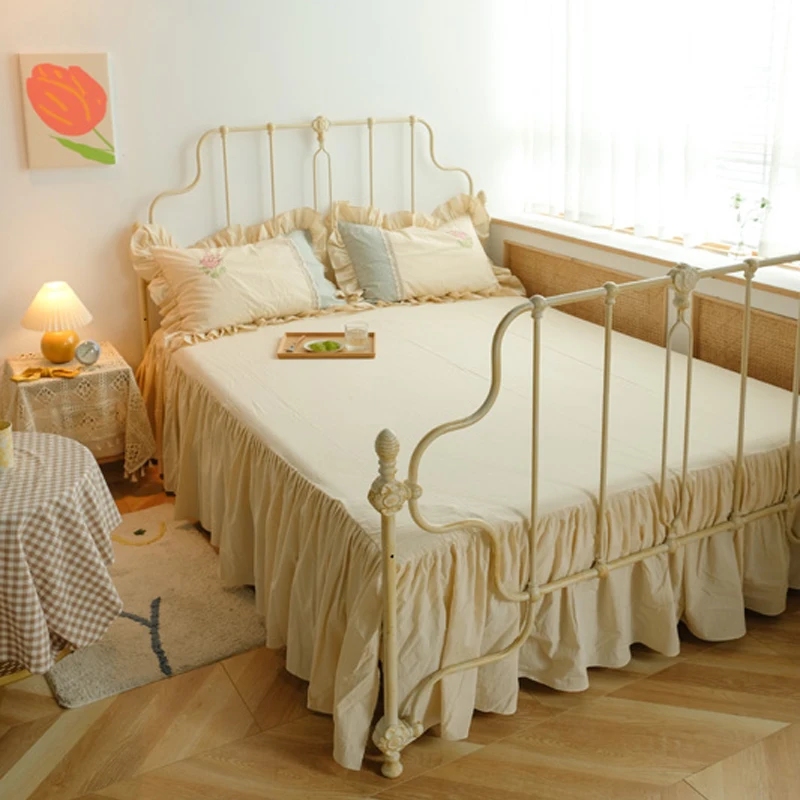 Комплект постельного белья из четырех предметов в стиле принцессы чистого