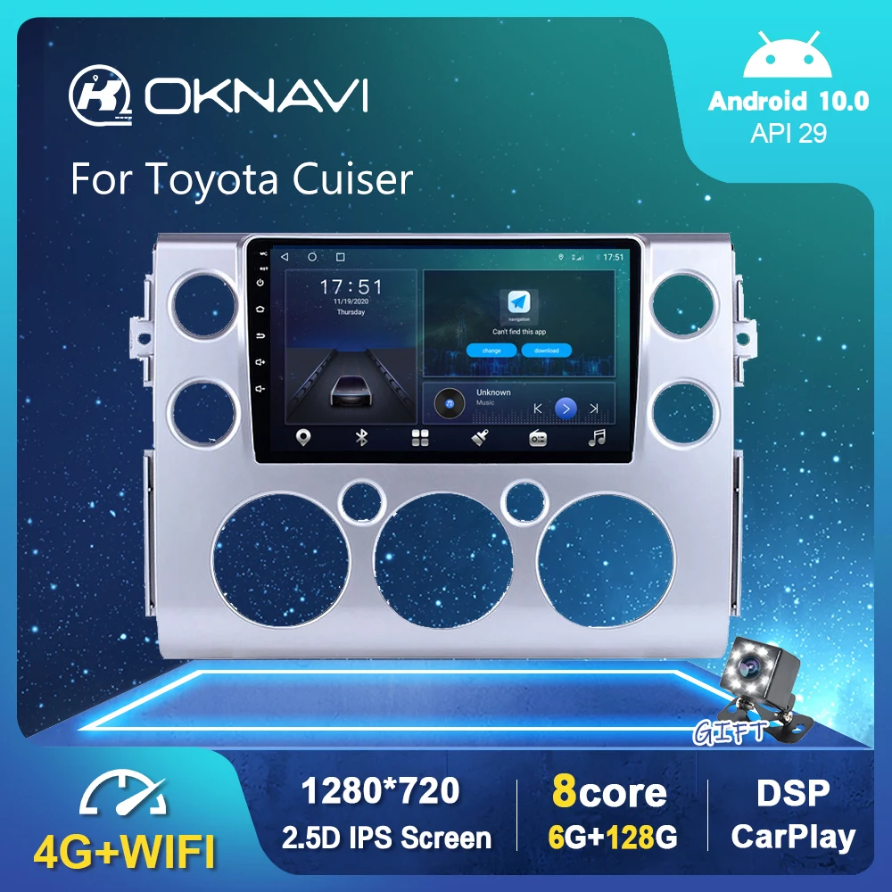 Android 10.0 DSP Car Radio Multimedia Player For Toyota Fj Cruiser 2007-2018 Video Navigation GPS 6G 128G WIFI Stereo 1280*720P
Android 10.0 DSP Car Radio Multimedia Player For Toyota Fj Cruiser 2007-2018 Video Navigation GPS 6G 128G WIFI Stereo 1280*720P