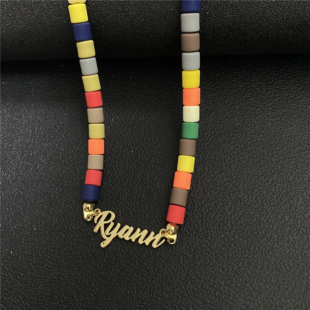 Custom Colorful Bead Name Necklace For Women Girl Personalized Stainless Steel Bead Choker Pendant Jewelry Christmas Gifts
Custom Colorful Bead Name Necklace For Women Girl Personalized Stainless Steel Bead Choker Pendant Jewelry Christmas Gifts