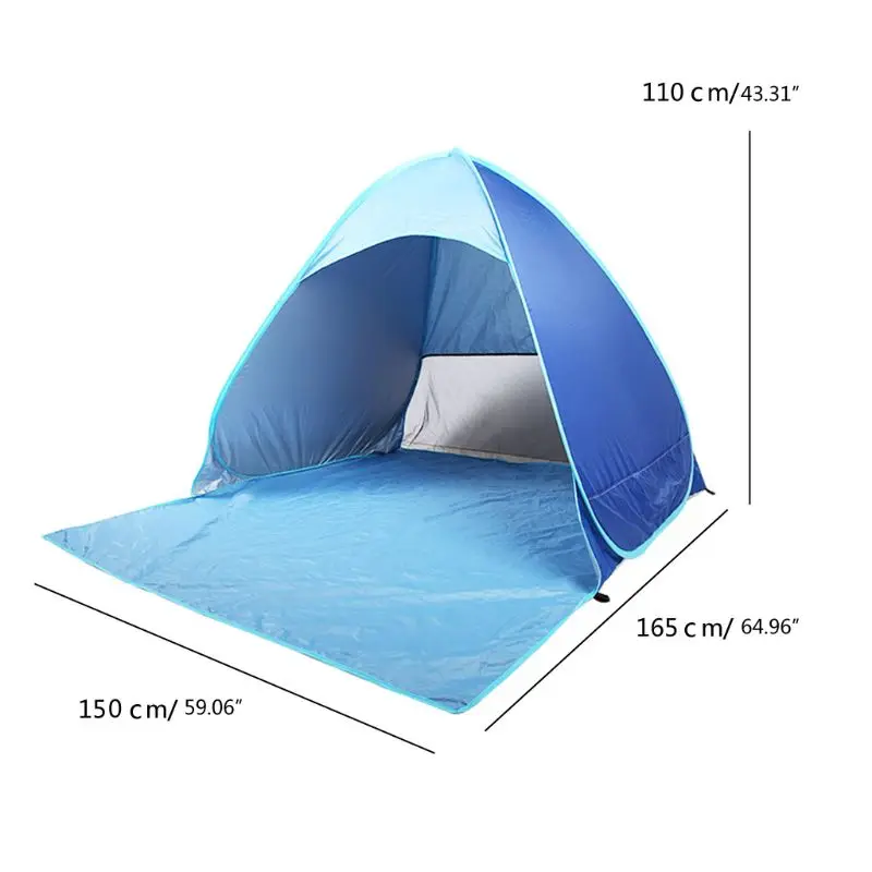 OOTDTY Upgrade Beach Tent UV Sun Shelter Waterproof Lightweight Beach Sun Shade Canopy Cabana Beach Tents Fit 2-3 Person
OOTDTY Upgrade Beach Tent UV Sun Shelter Waterproof Lightweight Beach Sun Shade Canopy Cabana Beach Tents Fit 2-3 Person