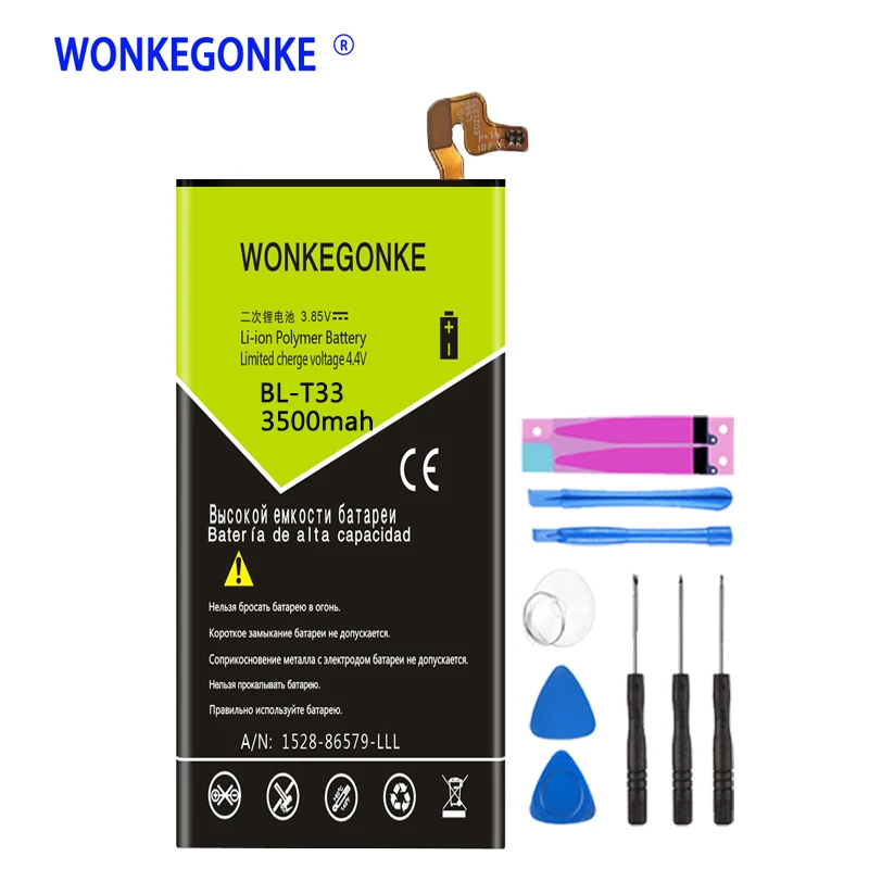 Аккумулятор WONKEGONKE для LG Q6 M700A M700AN M700DSK M700N мобильный телефон