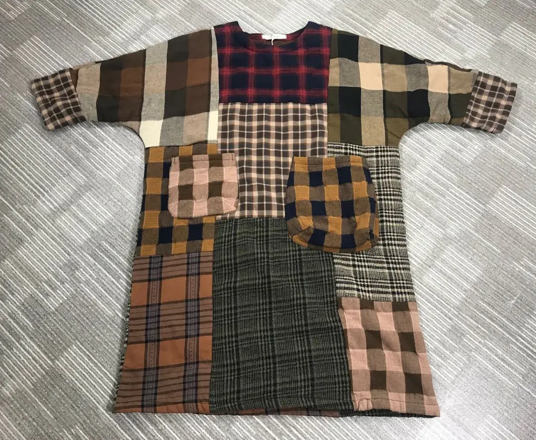 Winter 2020 Loose Plus Size O Neck Cotton Clip Color Plaid Robe Mid Calf Dress Women
Winter 2020 Loose Plus Size O Neck Cotton Clip Color Plaid Robe Mid Calf Dress Women
