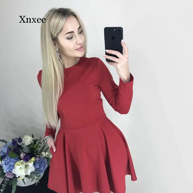 Spriing Long Sleeve Sexy a Line Party Dress Ladies Office Work Basic Shirt Dress Fashion Elegant Mini Dress Winter Vestidos
Spriing Long Sleeve Sexy a Line Party Dress Ladies Office Work Basic Shirt Dress Fashion Elegant Mini Dress Winter Vestidos