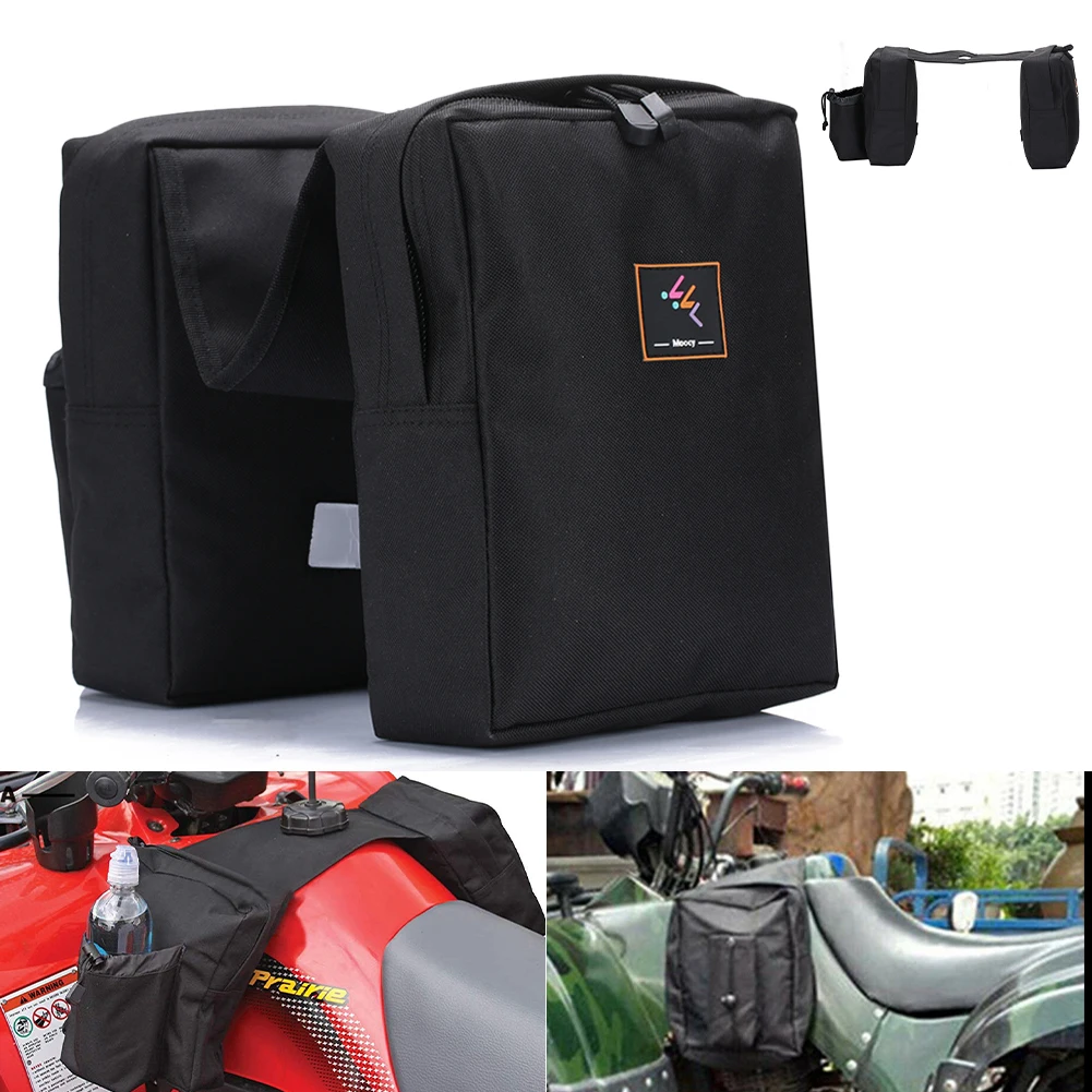 

Universal Motorcycle ATV Tank Bag TV Snowmobile Saddlebag 600D Oxford Cloth Fuel Tank Bag Motorcycle Cargo Storage Saddle Bag