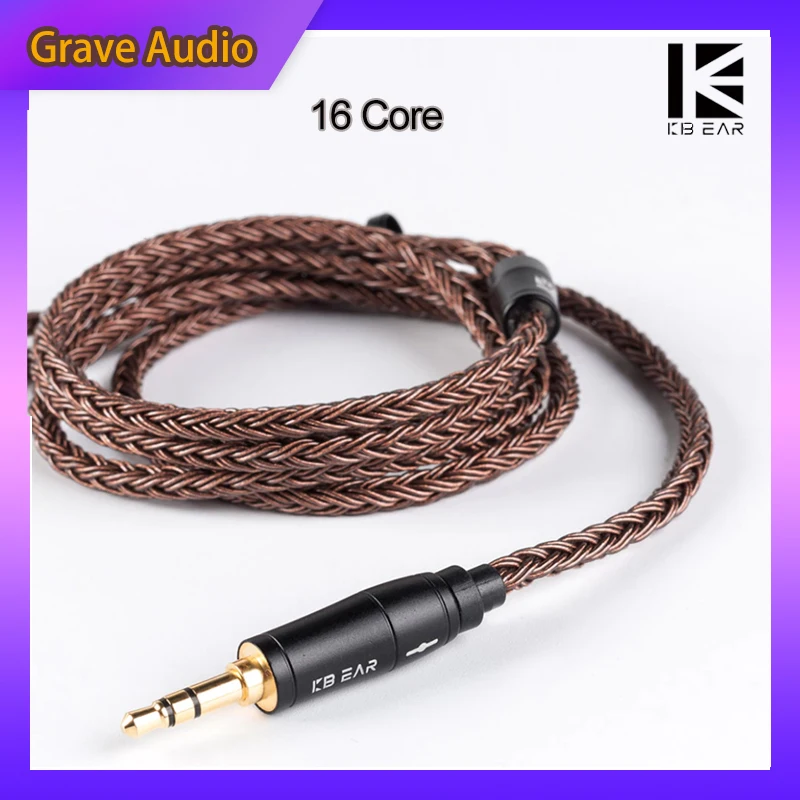 KBEAR 16 Core Pure Copper Earphone Cable 2PIN/MMCX/QDC Earbuds Connector Use For KZ EDX ZSN PRO BLON BL-03 KBEAR KS1 Headphone
KBEAR 16 Core Pure Copper Earphone Cable 2PIN/MMCX/QDC Earbuds Connector Use For KZ EDX ZSN PRO BLON BL-03 KBEAR KS1 Headphone
