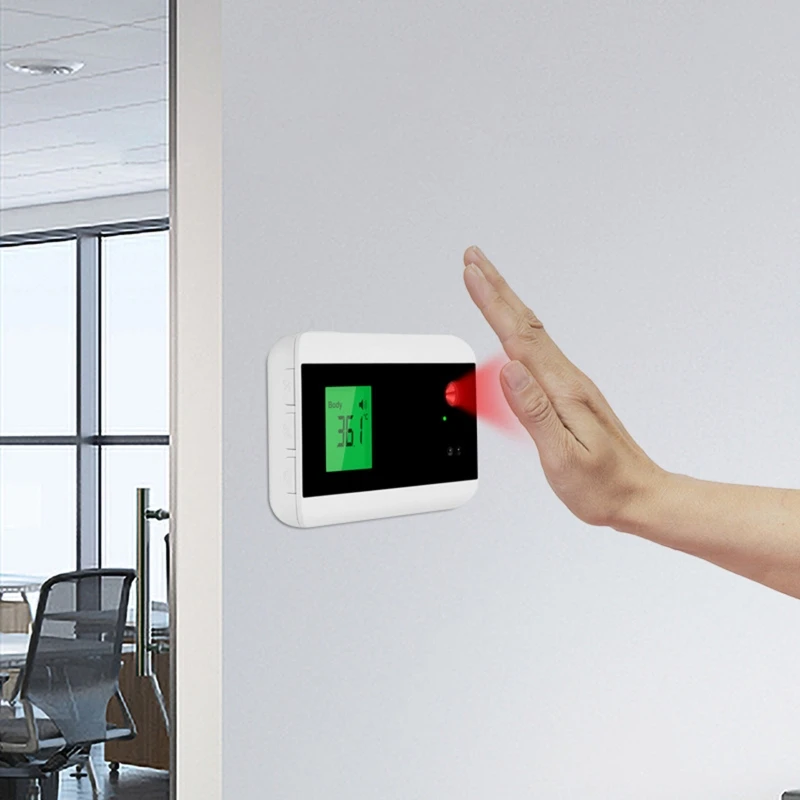 Wall Mounted Bluetooth Infrared Forehead Thermometer Display Display Doorbell 203E
Wall Mounted Bluetooth Infrared Forehead Thermometer Display Display Doorbell 203E