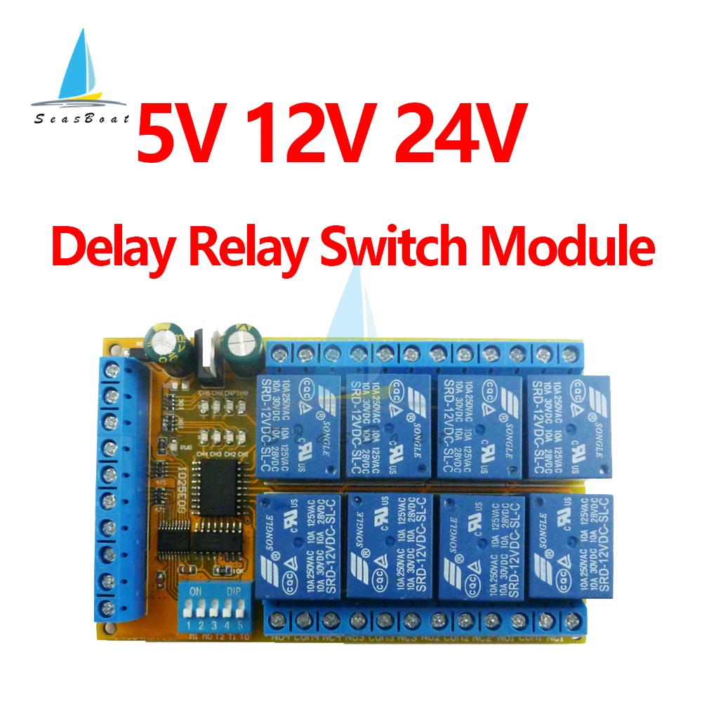 DC 5V 12V 24V 8 Channel Delay Relay Switch Module Multifunction Delay Self-locking Interlock Power Conditioner Low Pulse Trigger
DC 5V 12V 24V 8 Channel Delay Relay Switch Module Multifunction Delay Self-locking Interlock Power Conditioner Low Pulse Trigger