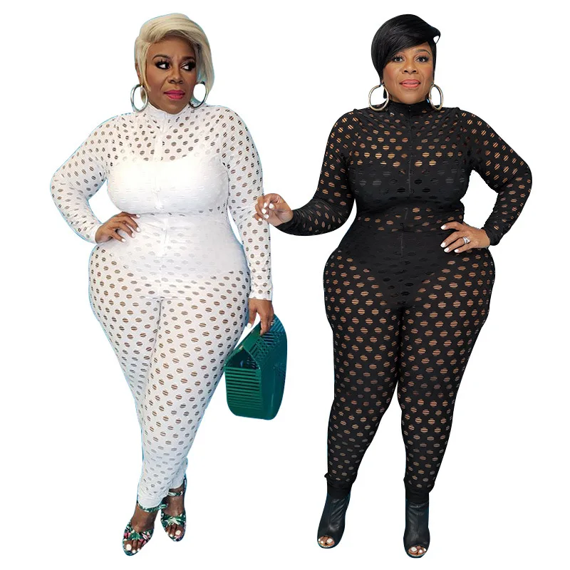 2021 Autumn Solid Color Jumpsuit Women Plus Size Sexy Hollow Out O-Neck Zipped High Waist Skinny Lady's Club Party Rompers
2021 Autumn Solid Color Jumpsuit Women Plus Size Sexy Hollow Out O-Neck Zipped High Waist Skinny Lady's Club Party Rompers