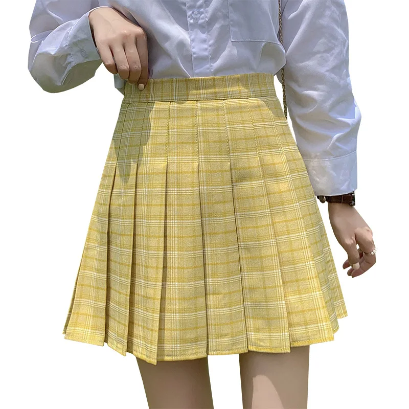 Plaid Pleated Short Skirt Female Autumn Winter High Waist Was Thin A-Line Student College Style Skirt Plus Size Summer
Plaid Pleated Short Skirt Female Autumn Winter High Waist Was Thin A-Line Student College Style Skirt Plus Size Summer