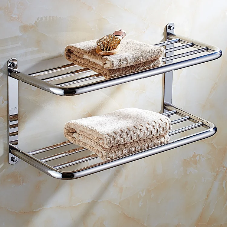 Stainless Steel Towel Rack Simple Elegant Bathroom Shelves Towel Holder Organizer Accessories Chuveiro Home Improvement DI50WY
Stainless Steel Towel Rack Simple Elegant Bathroom Shelves Towel Holder Organizer Accessories Chuveiro Home Improvement DI50WY