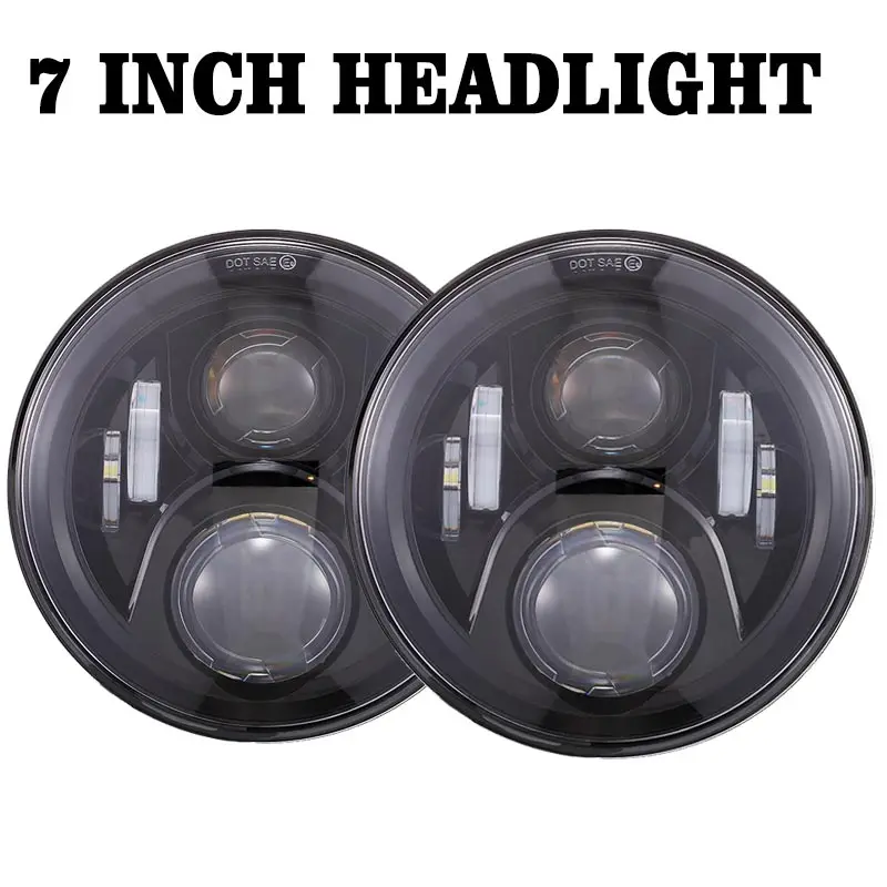 DOT 7'' Round LED Halo Headlight For Suzuki Samurai Lada Niva with High Low Beam DRL Amber Turning Signal Headlamp Replacement
DOT 7'' Round LED Halo Headlight For Suzuki Samurai Lada Niva with High Low Beam DRL Amber Turning Signal Headlamp Replacement