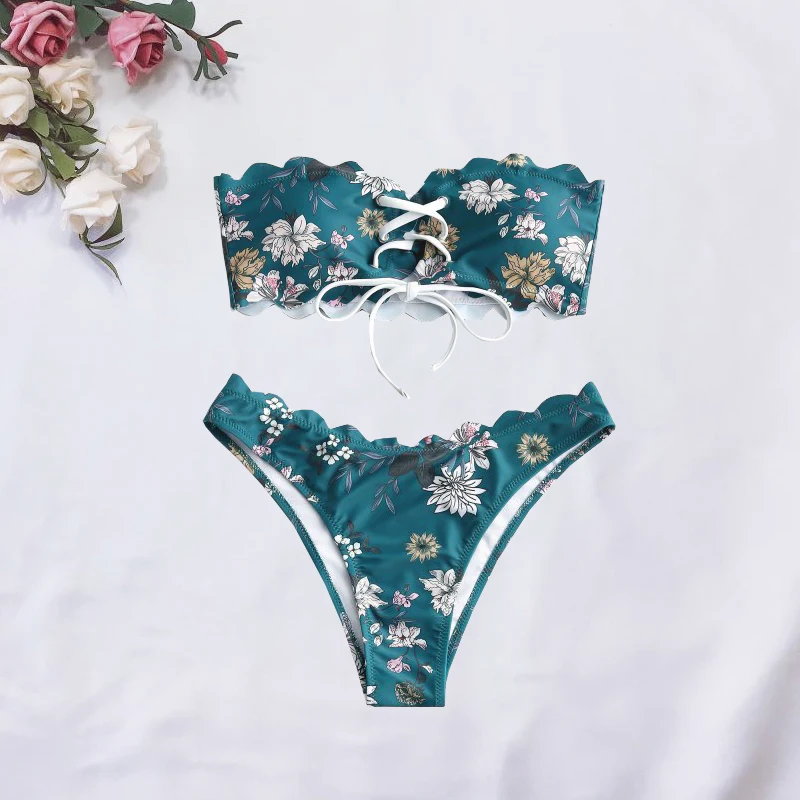 Sexy Bikini Woman Swimsuit Printed Bandeaukini Top Thong Two Pieces Swimwear Brazilian Biquini Set Swimming Suit Beachwear
Sexy Bikini Woman Swimsuit Printed Bandeaukini Top Thong Two Pieces Swimwear Brazilian Biquini Set Swimming Suit Beachwear