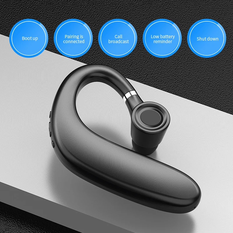 Bluetooth 5.0 Wireless Headset Unilateral Hanging Ear Earphones Earpiece With Mic Headphones For IPhone Xiaomi Samsung
Bluetooth 5.0 Wireless Headset Unilateral Hanging Ear Earphones Earpiece With Mic Headphones For IPhone Xiaomi Samsung