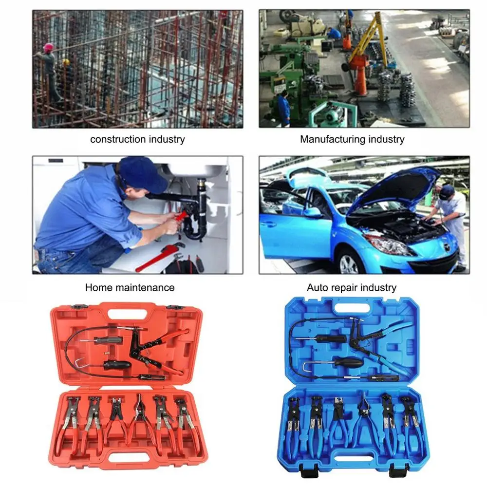 9pcs/set Auto Tube Bundle Tongs Automobile Water Pipe Pliers Straight Throat Type Snap Pliers Auto Repair Tools
9pcs/set Auto Tube Bundle Tongs Automobile Water Pipe Pliers Straight Throat Type Snap Pliers Auto Repair Tools