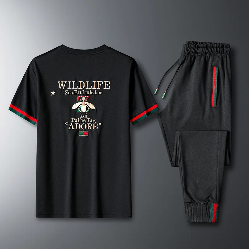 New Fashion Spring Summer Elastic Brand Casual Bee Embroidered Sports Track Suit Long Sleeve Two Piece Set Tracksuit Men Clothes
New Fashion Spring Summer Elastic Brand Casual Bee Embroidered Sports Track Suit Long Sleeve Two Piece Set Tracksuit Men Clothes