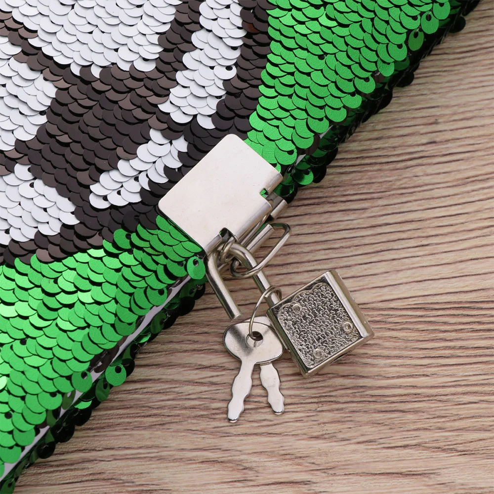 Football Pattern Sequin Journal Notebook Writing Notebook Planner Personal Diary Organizer with Lock (Green)
Football Pattern Sequin Journal Notebook Writing Notebook Planner Personal Diary Organizer with Lock (Green)