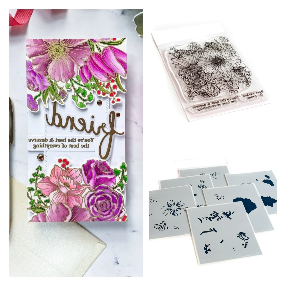 BEST OF EVERYTHING FLORAL Silicone Stamps Stencil for Scrapbooking Album Decoration Craft for DIY Greeting Card Making 2021
BEST OF EVERYTHING FLORAL Silicone Stamps Stencil for Scrapbooking Album Decoration Craft for DIY Greeting Card Making 2021