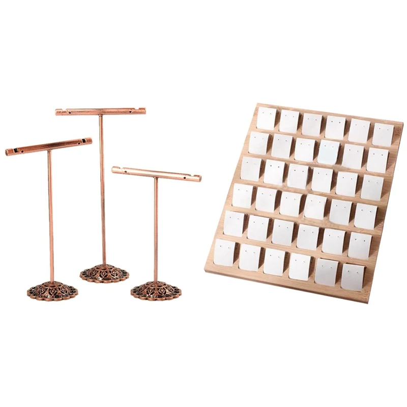 Earring Jewelry Display Rack Bronze & Earring Card Velvet Artificial Leather Bamboo Earring Display Card Holder White
Earring Jewelry Display Rack Bronze & Earring Card Velvet Artificial Leather Bamboo Earring Display Card Holder White