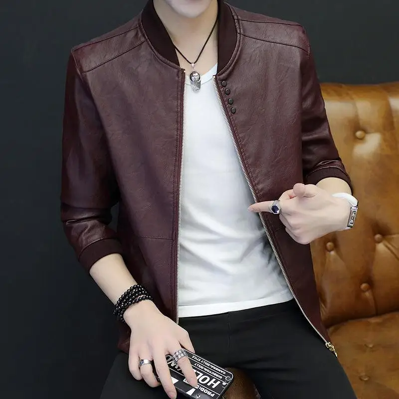 Autumn Jacket Men New Slim Retro Winter Jackets Male PU Leather Stand Collar Sportswear Suits Mens Bomber Coat Chaqueta Hombre
Autumn Jacket Men New Slim Retro Winter Jackets Male PU Leather Stand Collar Sportswear Suits Mens Bomber Coat Chaqueta Hombre