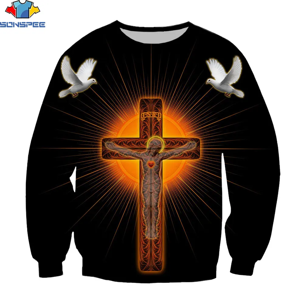 SONSPEE 3D Christianity Jesus Cross Print Without Cap Sweatshirt Men Women Fashion Hooded Spring Autumn Casual Pullovers Tops
SONSPEE 3D Christianity Jesus Cross Print Without Cap Sweatshirt Men Women Fashion Hooded Spring Autumn Casual Pullovers Tops