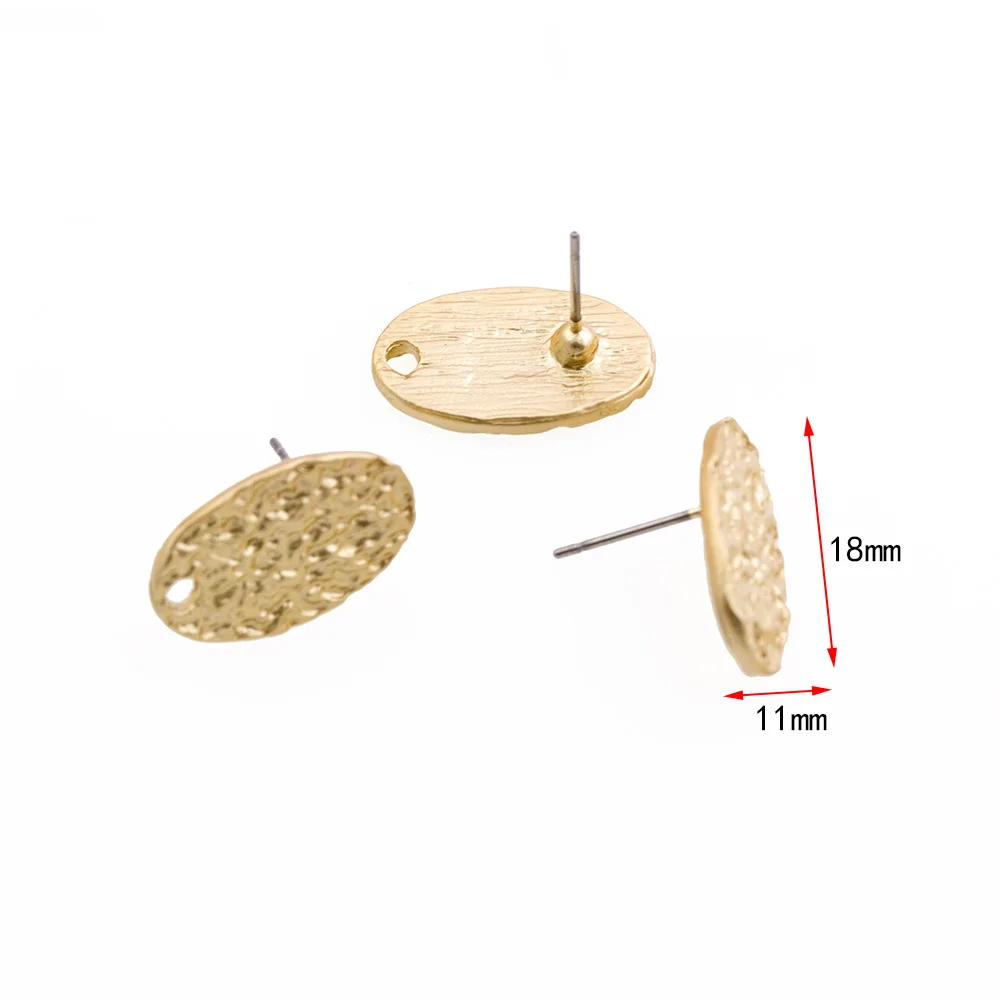 10pcs DIY Earrings Connectors Handmade Irrgular Stud Earring Settings Matt Gold Earrings Hook for Jewelry Making Accessories
10pcs DIY Earrings Connectors Handmade Irrgular Stud Earring Settings Matt Gold Earrings Hook for Jewelry Making Accessories