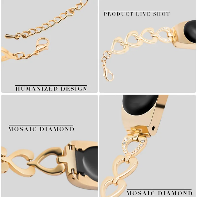 Duoteng Metal Chain Bracelet for Xiaomi Mi Band 4 Strap For Mi Band 3 Diamond Stainless Steel Bracelet Smart Watch Band Strap
Duoteng Metal Chain Bracelet for Xiaomi Mi Band 4 Strap For Mi Band 3 Diamond Stainless Steel Bracelet Smart Watch Band Strap