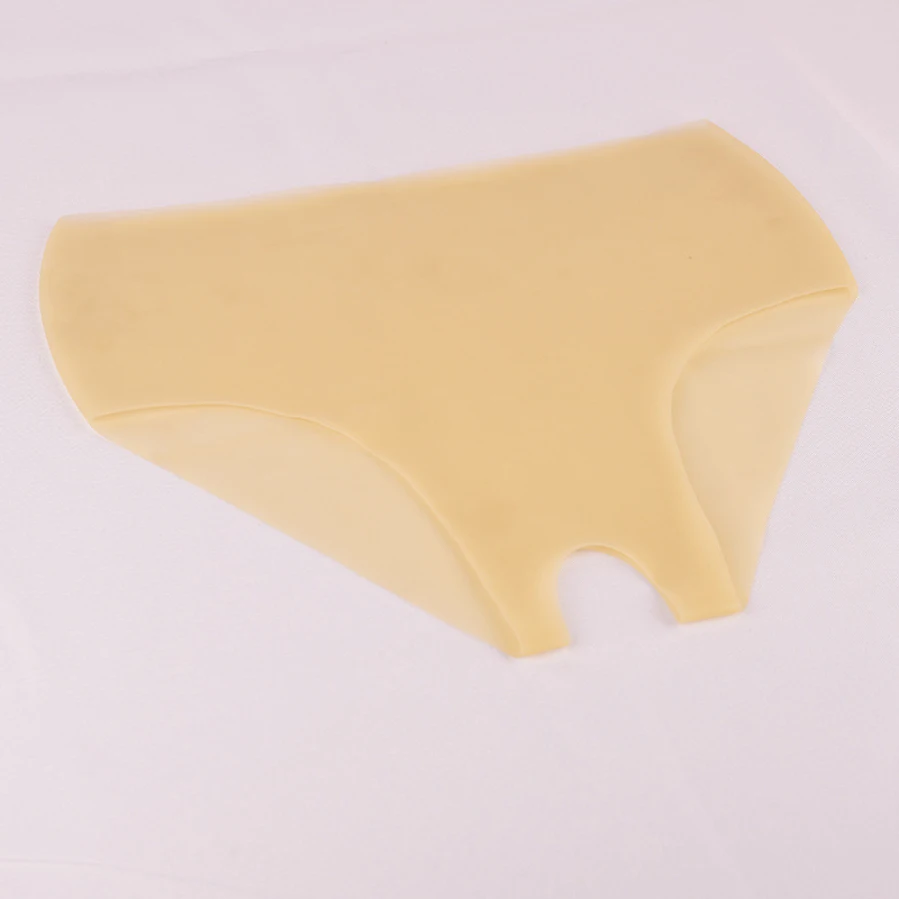 Flesh Color Sexy Women Latex Safety Briefs with Crotch Opened Female Underwear One Size Underpants RPA024
Flesh Color Sexy Women Latex Safety Briefs with Crotch Opened Female Underwear One Size Underpants RPA024
