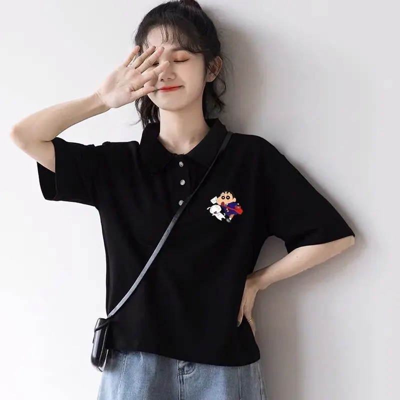 Woman Tshirts Lapel Female Cute Daisy Short Sleeve T-shirt Top Female Tops Mujer Camisetas
Woman Tshirts Lapel Female Cute Daisy Short Sleeve T-shirt Top Female Tops Mujer Camisetas