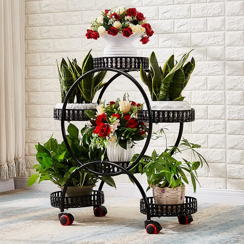 Flower shelf indoor wrought iron multi-layer floor pot rack living room balcony flower rack shelf home
Flower shelf indoor wrought iron multi-layer floor pot rack living room balcony flower rack shelf home