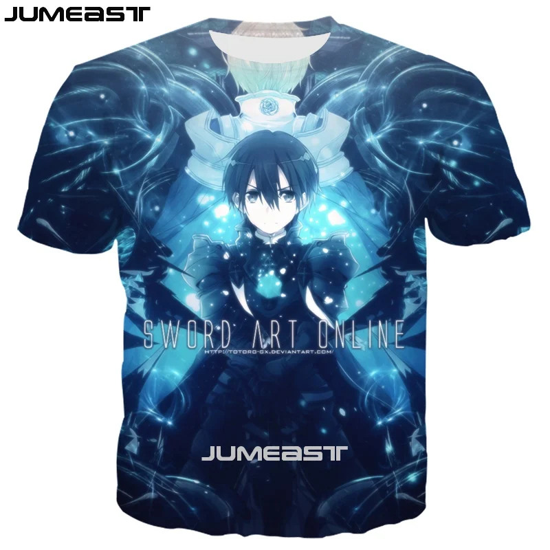 Jumeast Brand Men Women 3D Printed T-Shirt Sword Art Online Short Sleeve New Fashion T Shirt Sport Pullover Summer Tops Tees
Jumeast Brand Men Women 3D Printed T-Shirt Sword Art Online Short Sleeve New Fashion T Shirt Sport Pullover Summer Tops Tees