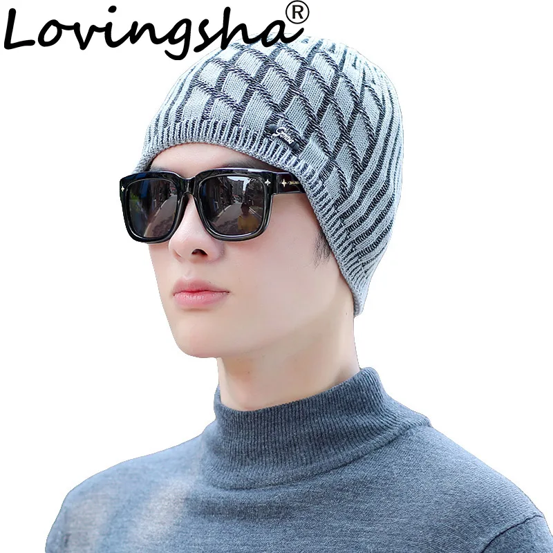 LOVINGSHA Brand Plaid Design Warm Hats For Men Beanie Women Knitted Knit Skullies Baggy Bonnet Girl Faux Fur Winter Caps HT122
LOVINGSHA Brand Plaid Design Warm Hats For Men Beanie Women Knitted Knit Skullies Baggy Bonnet Girl Faux Fur Winter Caps HT122