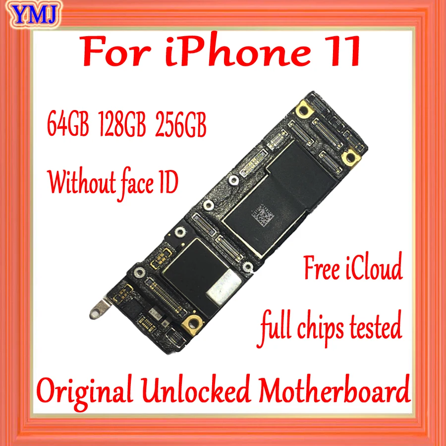 Replace For iPhone 11 Motherboard 64GB 128GB 256GB 100% Original Unlock With/No Face ID Full Chips Tested logic board Good Worki
Replace For iPhone 11 Motherboard 64GB 128GB 256GB 100% Original Unlock With/No Face ID Full Chips Tested logic board Good Worki