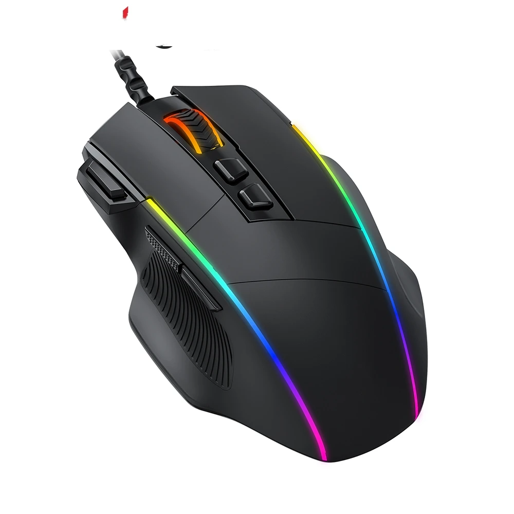 PC278 Gaming Mouse Wired Ergonomic Mice with 8000DPI 8 Programmable Buttons RGB Backlit for PC Gamer Computer Mouse
PC278 Gaming Mouse Wired Ergonomic Mice with 8000DPI 8 Programmable Buttons RGB Backlit for PC Gamer Computer Mouse
