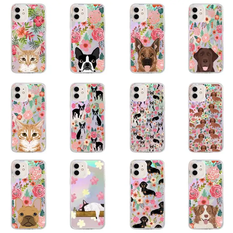 Animal flower dog cat Phone Case for iPhone huawei P 7 8 9 11 12 10 30 40 S X XS XR MINI Pro Max Plus laser Transparent Glitter
Animal flower dog cat Phone Case for iPhone huawei P 7 8 9 11 12 10 30 40 S X XS XR MINI Pro Max Plus laser Transparent Glitter