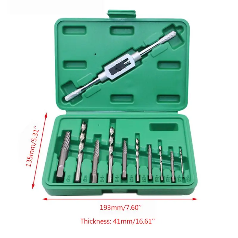 11Pcs/Set 3mm -10mm High Hardness Damaged Broken Screw Extractor Drill Bit Bolt Stud Remover Tool
11Pcs/Set 3mm -10mm High Hardness Damaged Broken Screw Extractor Drill Bit Bolt Stud Remover Tool
