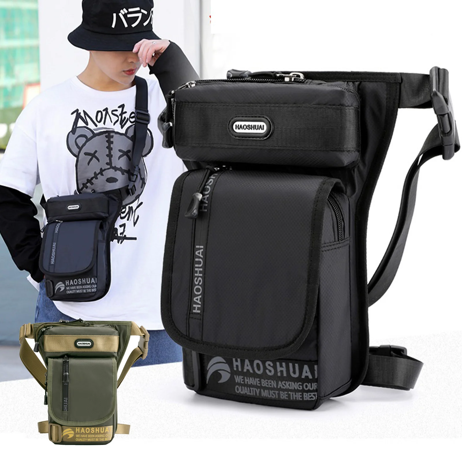 Men Leg Bag Waterproof Motorcycle Riding Belt Fanny Pack Mens Military Casual Hip Bike Waist Bag Belt Bag Beltbag Sling Bag
Men Leg Bag Waterproof Motorcycle Riding Belt Fanny Pack Mens Military Casual Hip Bike Waist Bag Belt Bag Beltbag Sling Bag