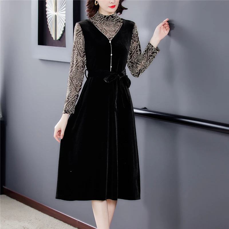 Women Dress Velvet Dresses Woman Korean Office Lady Bodycon Dress Winter Elegant Woman Dresses Women Vintage Vestido Feminino
Women Dress Velvet Dresses Woman Korean Office Lady Bodycon Dress Winter Elegant Woman Dresses Women Vintage Vestido Feminino