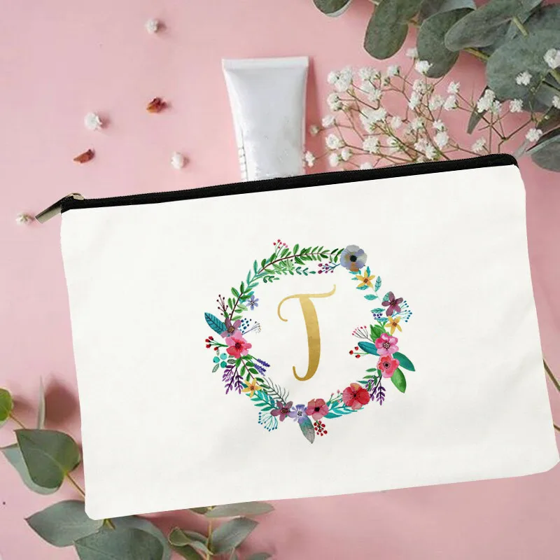 Women Floral Initial T Printed Make up bag Fashion Women Cosmetics Organizer Bag for Travel Colorful Storage Bag for Lady Bag 
Women Floral Initial T Printed Make up bag Fashion Women Cosmetics Organizer Bag for Travel Colorful Storage Bag for Lady Bag