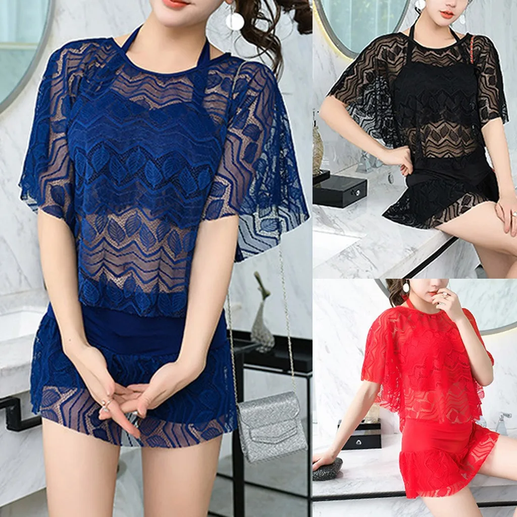 Женский купальный костюм из трех предметов для пляжа maillot de bain femme купальник 2020 |