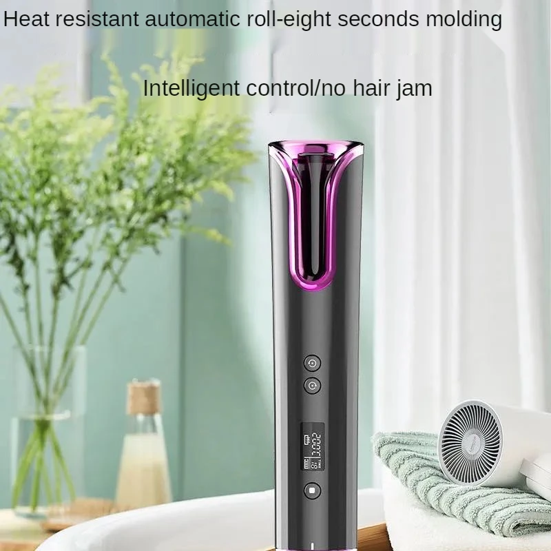 Home Use Mini Electric Rotating Wireless Hair Curler Factory LCD Professional Automatic Curling Iron
Home Use Mini Electric Rotating Wireless Hair Curler Factory LCD Professional Automatic Curling Iron