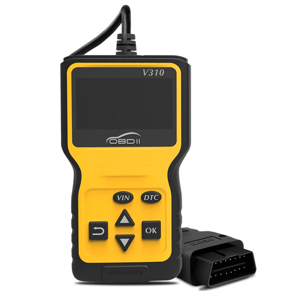 Считыватель кодов V310 OBD, сканер OBD2, диагностический инструмент для проверки ошибок двигателя автомобиля
Считыватель кодов V310 OBD, сканер OBD2, диагностический инструмент для проверки ошибок двигателя автомобиля