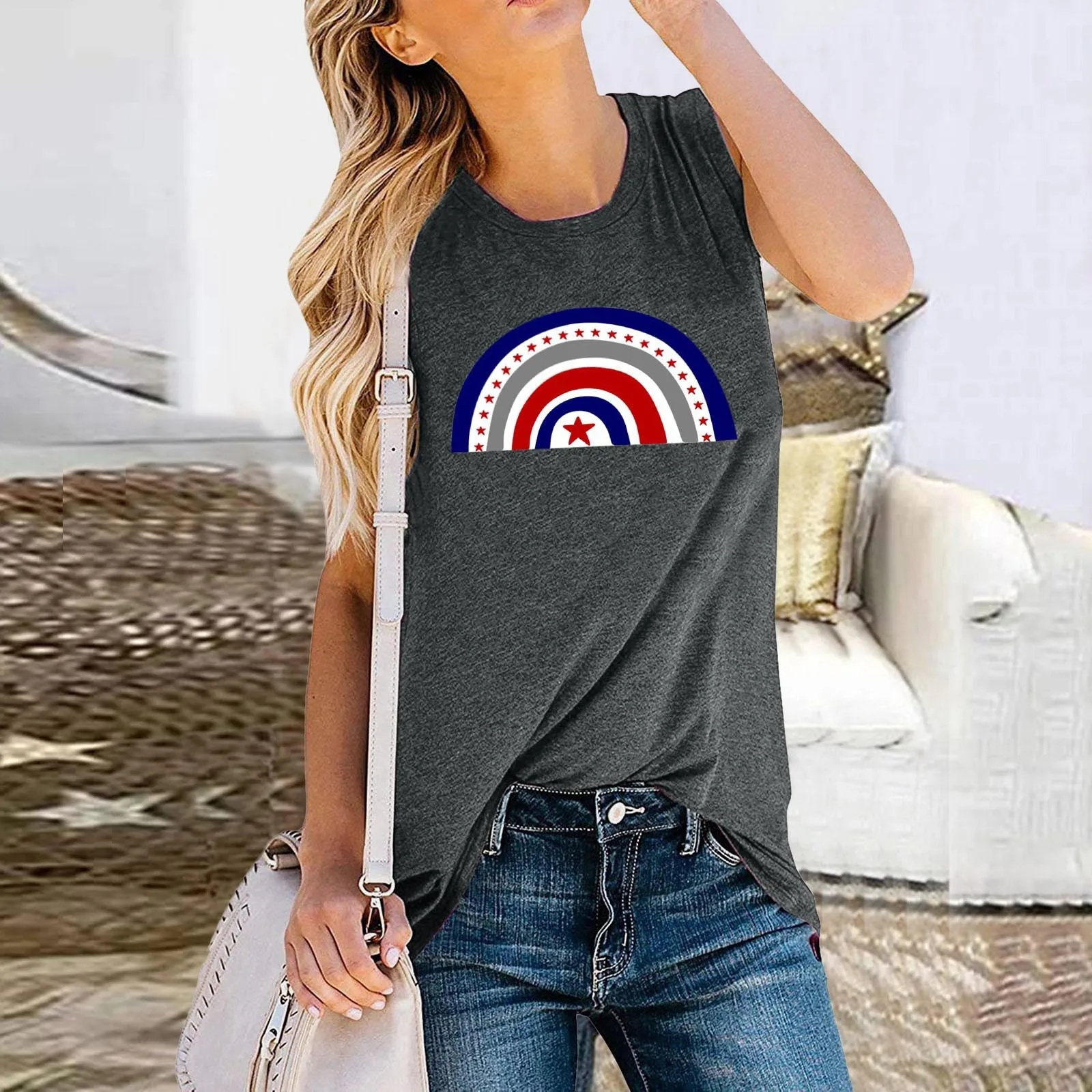 White Tops For Ladies 2021 Summer Blusas De Mujer Women's Tank Tops O-neck Sunflower Printing Sleeveless Casual Loose Vest Tops
White Tops For Ladies 2021 Summer Blusas De Mujer Women's Tank Tops O-neck Sunflower Printing Sleeveless Casual Loose Vest Tops