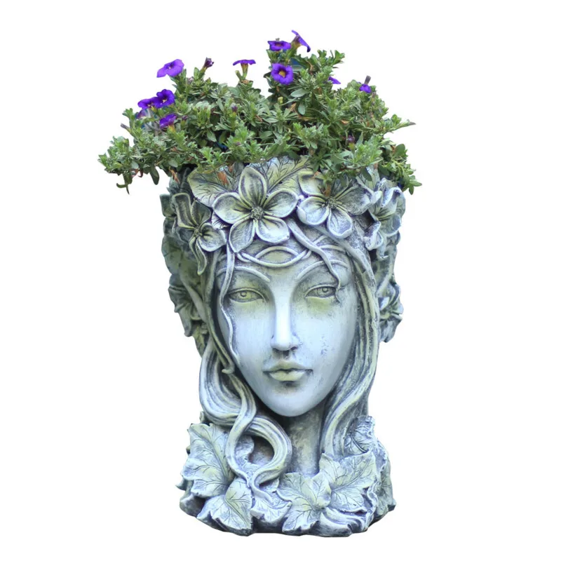 Greek Goddess Head Bonsai Succulent Flower Pots Desktop Flowers Arrangement Container Handmade Art Decorations
Greek Goddess Head Bonsai Succulent Flower Pots Desktop Flowers Arrangement Container Handmade Art Decorations