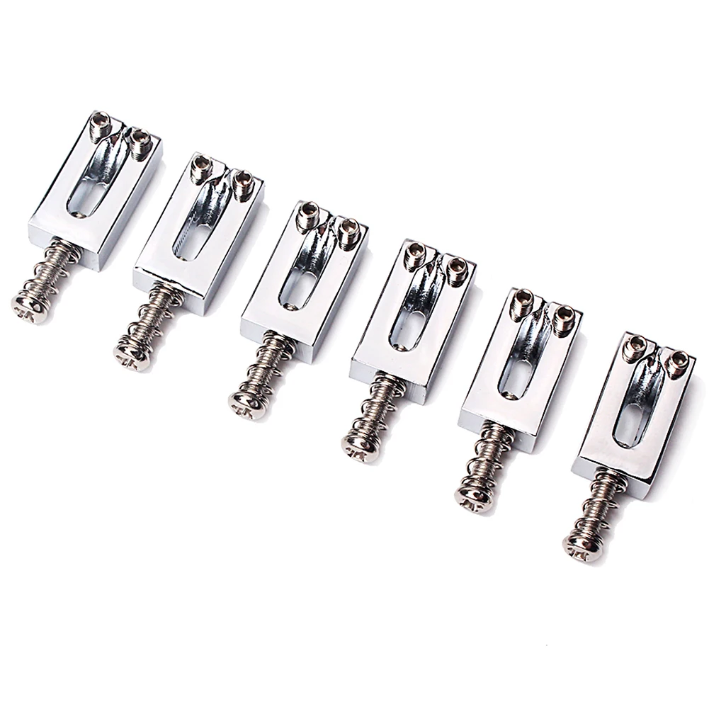6pcs Movable String Bridge Metal Roller Saddle Portable Tremolo System Professional Tone Improve Musical Electric Guitar Fixed
6pcs Movable String Bridge Metal Roller Saddle Portable Tremolo System Professional Tone Improve Musical Electric Guitar Fixed