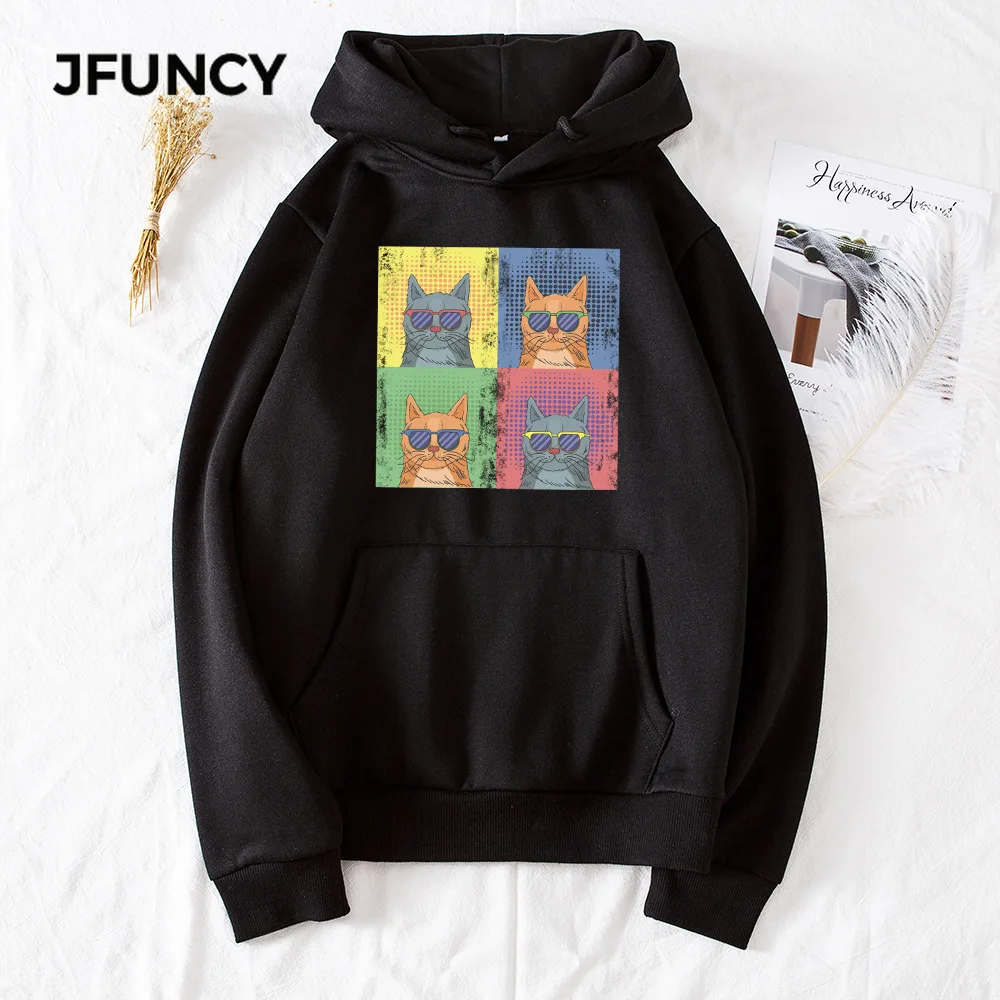 JFUNCY Autumn Winter Women Thick Pullovers Casual Loose Coats Woman Long Sleeve Hooded Sweatshirt Printed Fleece Sportswear
JFUNCY Autumn Winter Women Thick Pullovers Casual Loose Coats Woman Long Sleeve Hooded Sweatshirt Printed Fleece Sportswear